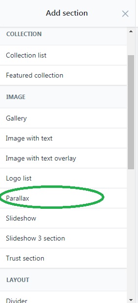 How to Add Parallax in Plak theme V.1.6 ?